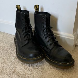 Black Dr. Martens lace up
